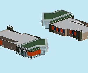 City planning office building fashion design - 399