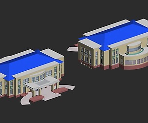 City planning office building fashion design - 452