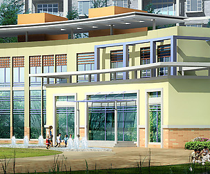 City planning office building fashion design - 518
