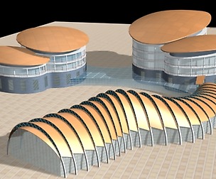 City planning office building fashion design - 532