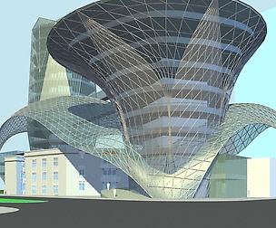 City planning office building fashion design - 538