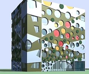 City planning office building fashion design - 564