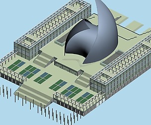 City planning office building fashion design - 567