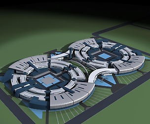 City planning office building fashion design - 584