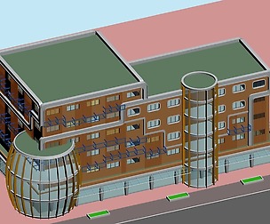 City planning office building fashion design - 588