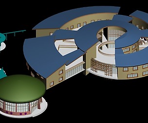 City planning office building fashion design - 592