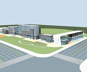 City planning office building fashion design - 825