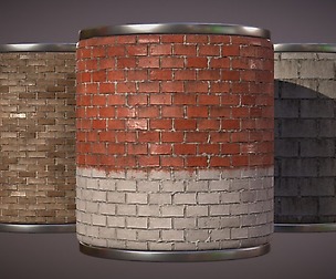 Procedural PBR Brick Wall