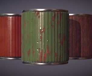 Procedural PBR Metal Sheets