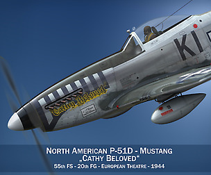 North American P-51D Mustang - Cathy Beloved