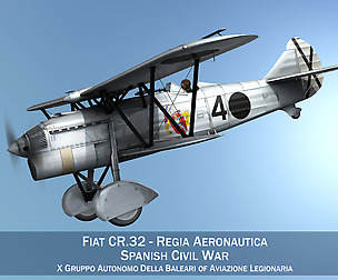 Fiat CR.32 - Italy Air Force - Gruppo Baleari