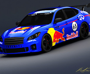 Infiniti M Nascar redbull race
