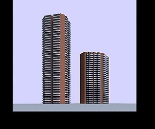 City hotel simple office building - 02