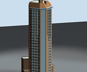 City hotel simple office building - 06