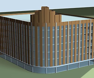 City hotel simple office building - 13