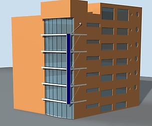 City hotel simple office building - 15