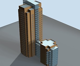City hotel simple office building - 24