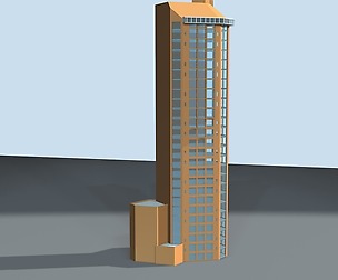 City hotel simple office building - 26