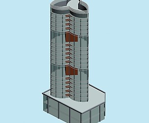 City hotel simple office building - 27