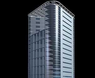 City hotel simple office building - 32