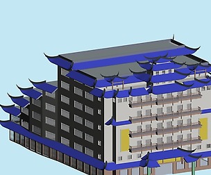City hotel simple office building - 39