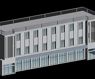 City hotel simple office building - 48