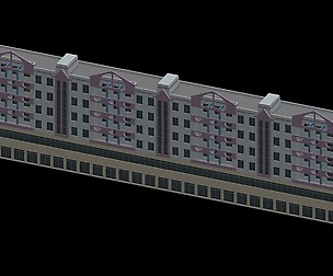 City hotel simple office building - 60