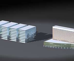 City hotel simple office building - 65