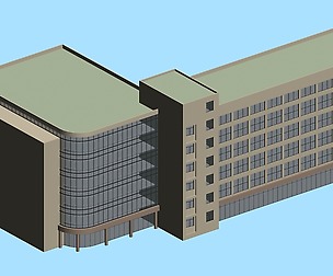 City hotel simple office building - 68