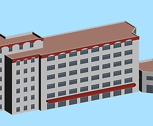 City hotel simple office building - 72