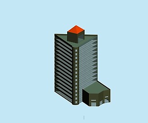 City hotel simple office building - 96