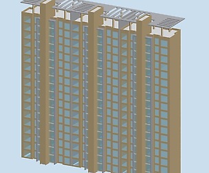 City hotel simple office building - 104
