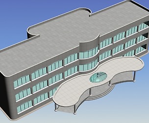 City hotel simple office building - 111
