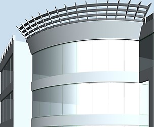 City hotel simple office building - 117