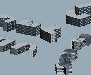 City hotel simple office building - 131