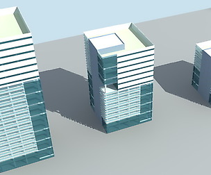 City hotel simple office building - 136