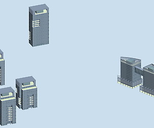 City hotel simple office building - 137
