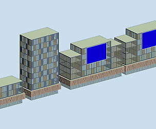 City hotel simple office building - 145