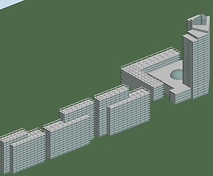 City hotel simple office building - 146