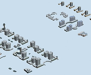 City hotel simple office building - 153