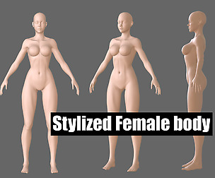 Stylized Female Mesh
