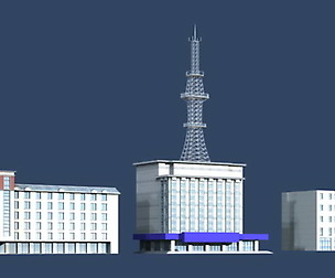 City hotel simple office building - 177