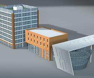 City hotel simple office building - 184
