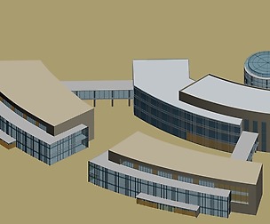 City hotel simple office building - 185