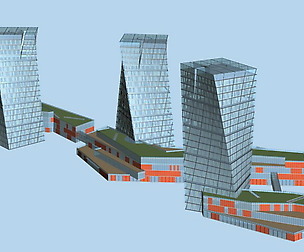 City hotel simple office building - 186