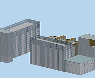 City hotel simple office building - 190