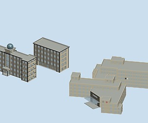 City hotel simple office building - 191