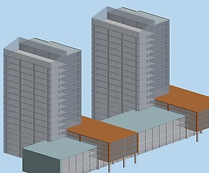 City hotel simple office building - 193