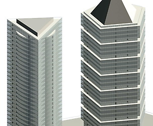 City hotel simple office building - 194