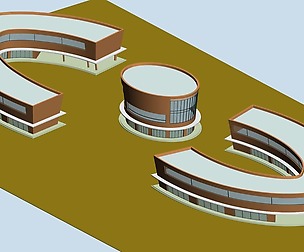 City hotel simple office building - 195
